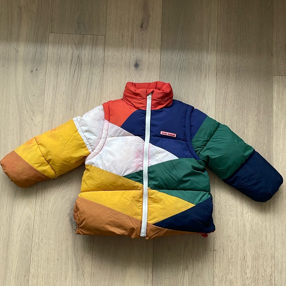Bobo Choses Colourblock Padded Puffer Jacket